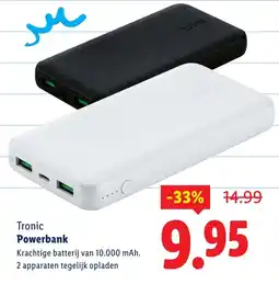 Lidl Tronic Powerbank aanbieding