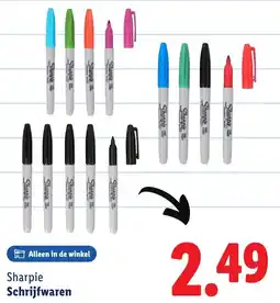 Lidl Sharpie Schrijfwaren aanbieding