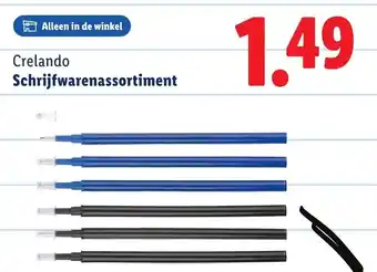Lidl Crelando Schrijfwaren Assortiment aanbieding