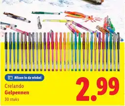 Lidl Crelando Gelpennen aanbieding