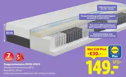 Lidl Traagschuimmatras Royal Visco aanbieding