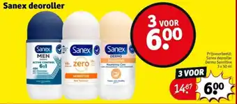 Kruidvat Sanex deoroller aanbieding