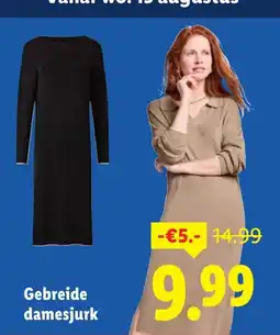 Lidl Gebreide damesjurk aanbieding