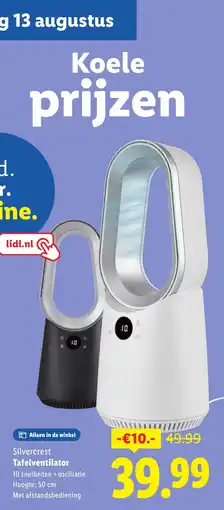 Lidl Tafelventilator aanbieding