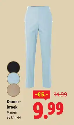 Lidl Dames broek aanbieding