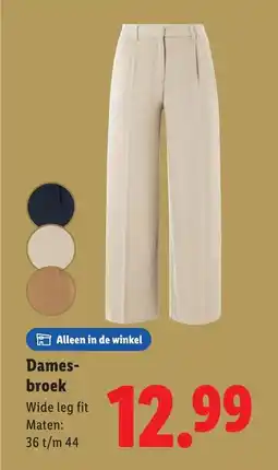 Lidl Dames broek aanbieding