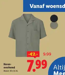 Lidl Heren overhemd aanbieding