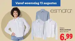 Lidl Esmara Dames overhemd aanbieding