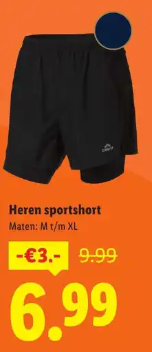 Lidl Heren sportshort aanbieding