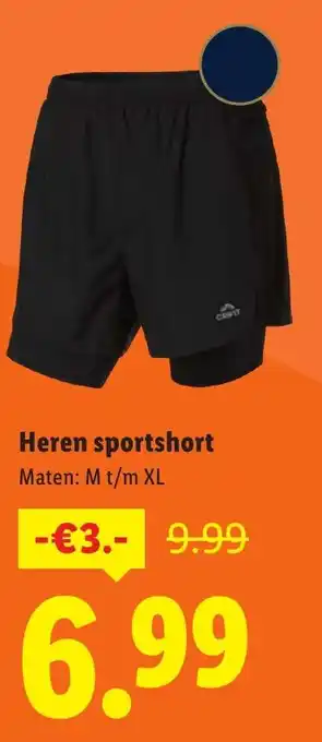 Lidl Heren sportshort aanbieding