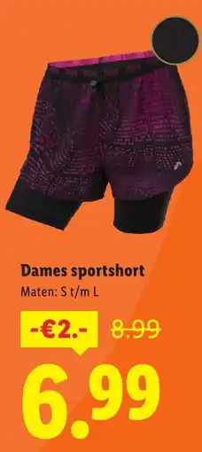 Lidl Dames sportshort aanbieding