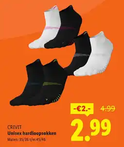 Lidl Unisex hardloopsokken aanbieding