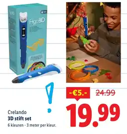 Lidl Crelando 3D stift set aanbieding