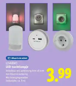 Lidl LIVARNO LED nachtlampje aanbieding