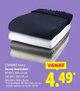 Lidl LIVARNO home Jersey hoeslaken aanbieding
