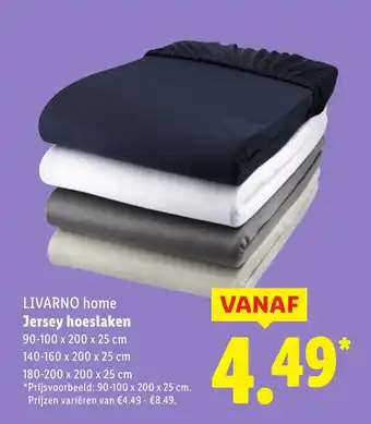 Lidl LIVARNO home Jersey hoeslaken aanbieding