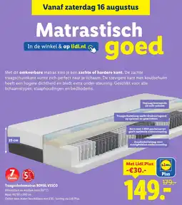 Lidl Traagschuimmatras royal visco aanbieding