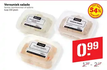 Coop Versuniek salade aanbieding