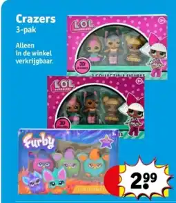 Kruidvat Crazers 3-pak aanbieding