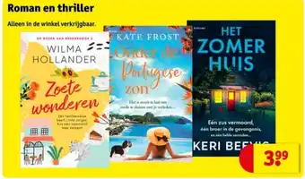 Kruidvat Roman en thriller aanbieding
