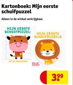 Kruidvat Kartonboek: Mijn eerste schuifpuzzel aanbieding