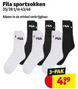 Kruidvat Fila sportsokken aanbieding