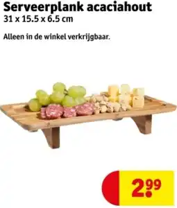 Kruidvat Serveerplank acaciahout aanbieding