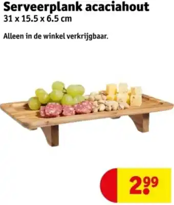 Kruidvat Serveerplank acaciahout aanbieding