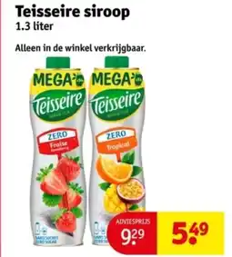 Kruidvat Teisseire siroop aanbieding
