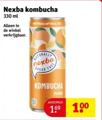 Kruidvat Nexba kombucha aanbieding