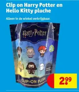 Kruidvat Clip on Harry Potter en Hello Kitty pluche aanbieding
