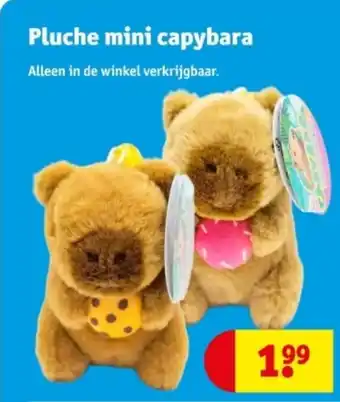 Kruidvat Pluche mini capybara aanbieding
