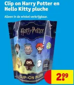 Kruidvat Clip on Harry Potter en Hello Kitty pluche aanbieding
