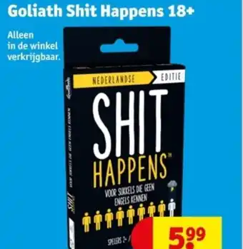 Kruidvat Goliath Shit Happens 18+ aanbieding