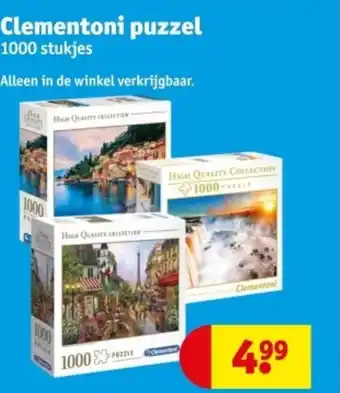 Kruidvat Clementoni puzzel aanbieding