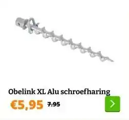 Obelink Obelink XL Alu schroefharing aanbieding