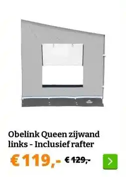 Obelink Obelink Queen zijwand links - Inclusief rafter aanbieding