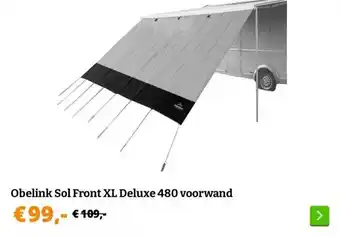 Obelink Obelink Sol Front XL Deluxe 480 voorwand aanbieding