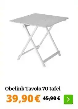 Obelink Obelink Tavolo 70 tafel aanbieding