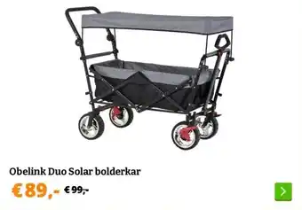 Obelink Obelink Duo Solar bolderkar aanbieding