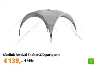 Obelink Obelink Festival Shelter 370 partytent aanbieding