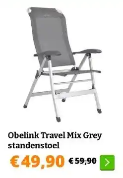 Obelink Obelink Travel Mix Grey standenstoel aanbieding