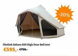 Obelink Obelink Sahara 500 High Door Bell tent aanbieding