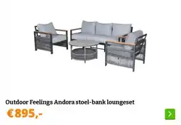 Obelink Outdoor Feelings Andora stoel-bank loungeset aanbieding