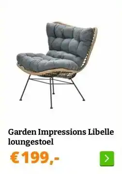 Obelink Garden Impressions Libelle loungestoel aanbieding