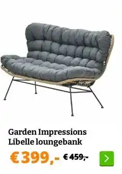Obelink Garden Impressions Libelle loungebank aanbieding