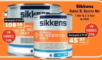 De voordeelmarkt Sikkens Rubbol BL Rezisto Mat aanbieding