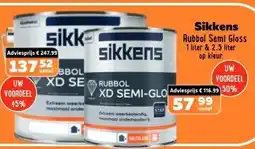 De voordeelmarkt Sikkens Rubbol Semi Gloss aanbieding
