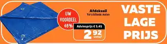 De voordeelmarkt Afdekzeil Verschillende maten aanbieding