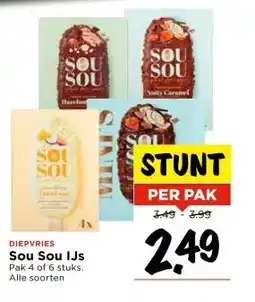 Vomar Voordeelmarkt DIEPVRIES Sou Sou IJs aanbieding